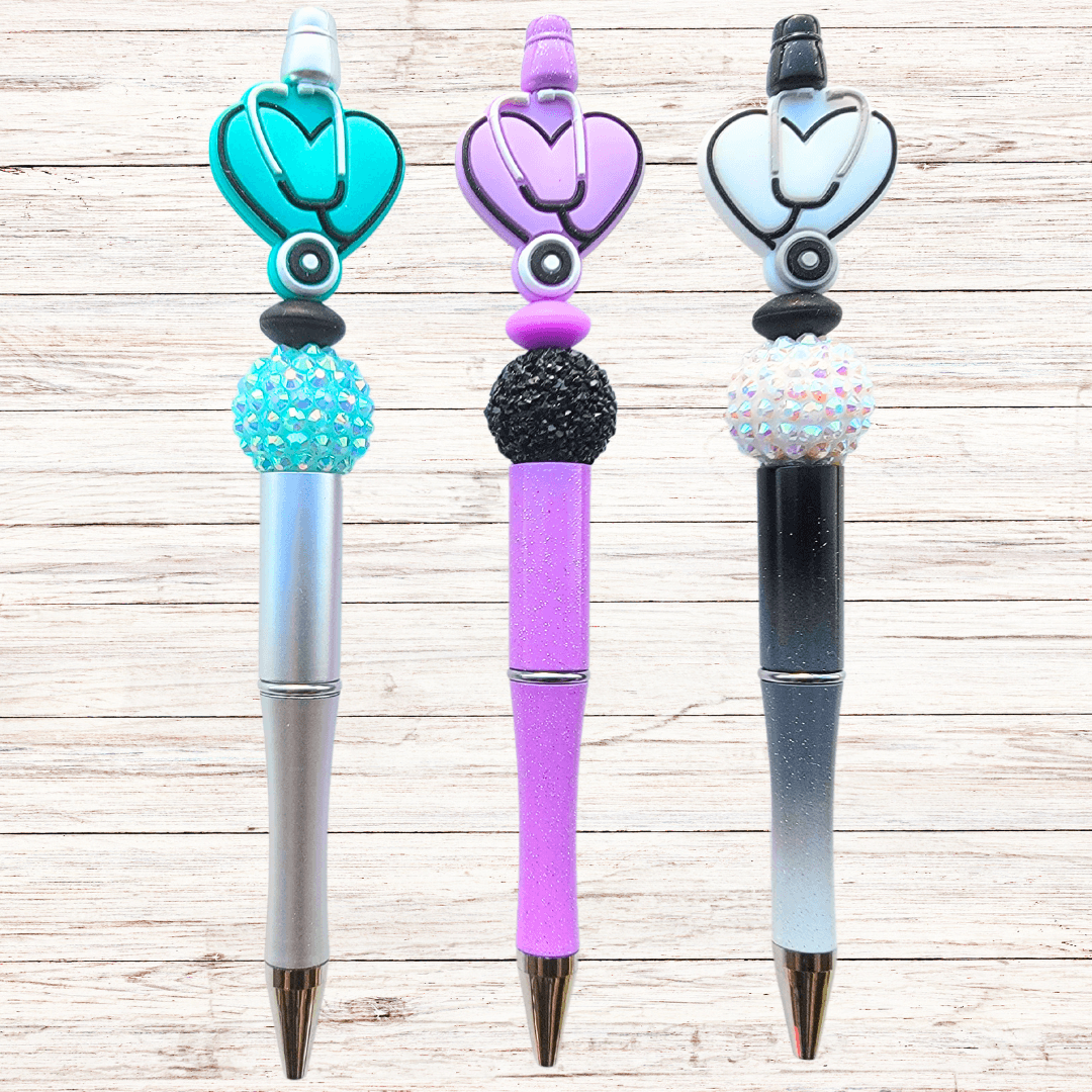 Heart with Stethoscope Pen