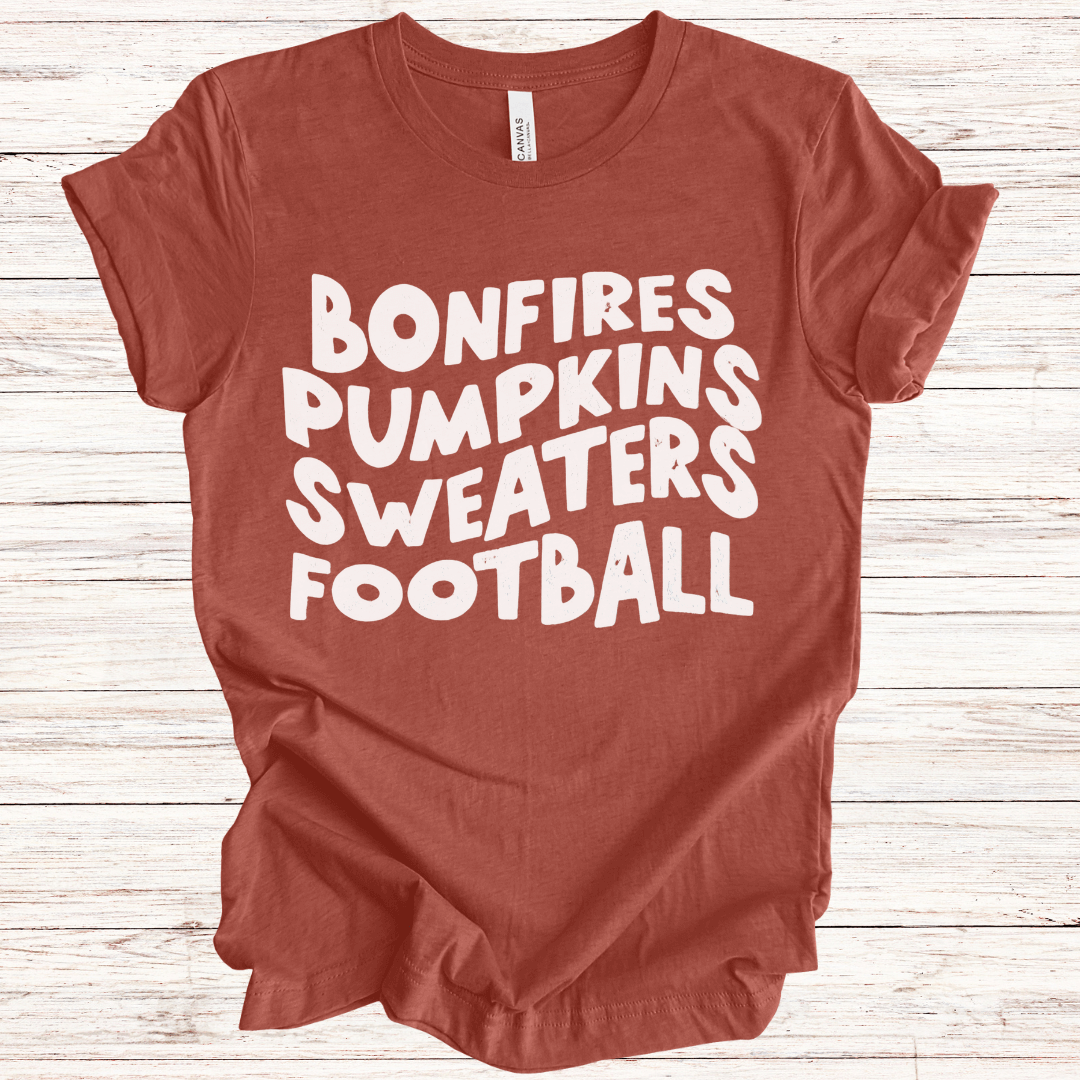 Bonfires & Football (Multiple Colors)