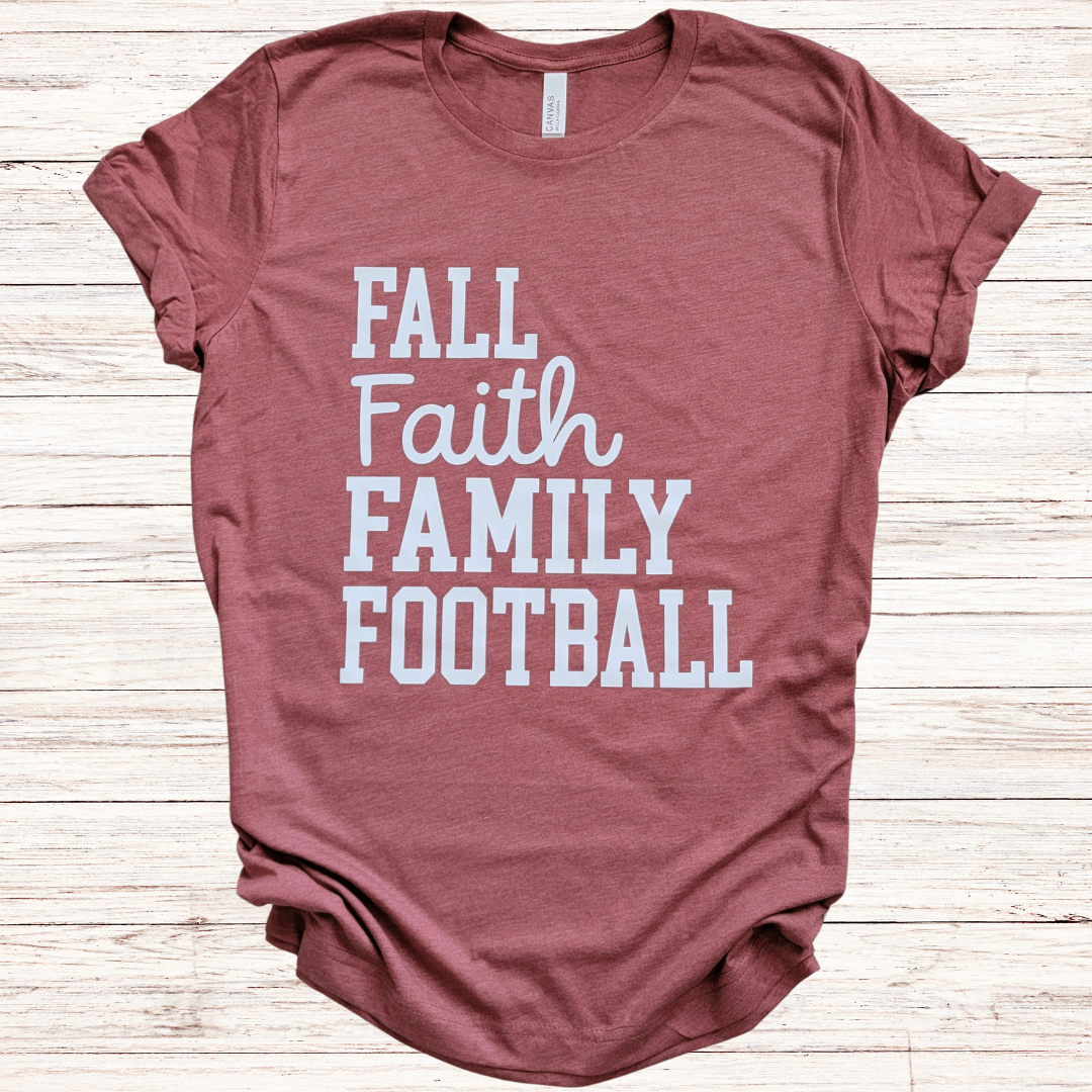 Fall Faith Family Football (Multiple Colors)