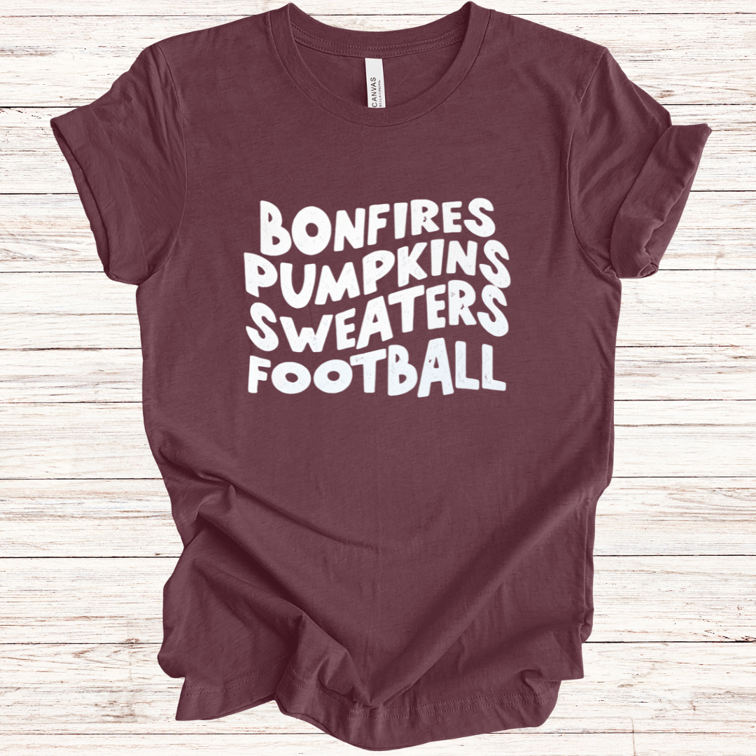 Bonfires & Football (Multiple Colors)