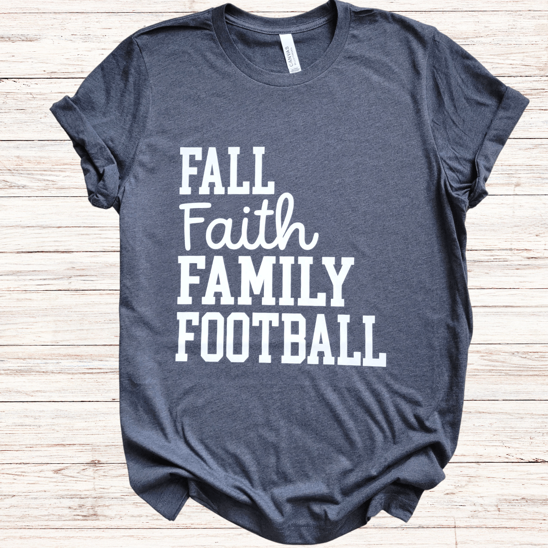 Fall Faith Family Football (Multiple Colors)